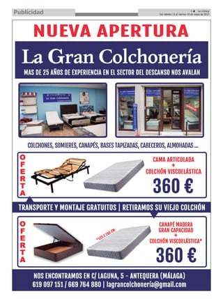 9 ç La Crónica
Del sábado 13 al viernes 19 de mayo de 2017Publicidad
 