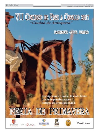 17 ç La Crónica
Del sábado 27 de mayo al viernes 2 de junio de 2017Publicidad
 