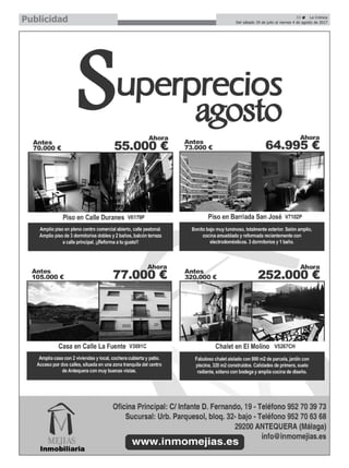 33 ç La Crónica
Del sábado 29 de julio al viernes 4 de agosto de 2017Publicidad
 