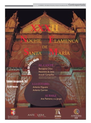 LA CRÓNICA - Del sábado 29 de julio al viernes 4 de agosto de 2017 Contraportada
 