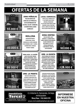 15 ç La Crónica
Del sábado 12 al viernes 25 de agosto de 2017Publicidad
 