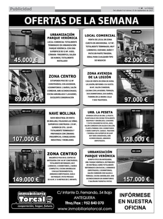 15 ç La Crónica
Del sábado 9 al viernes 15 de septiembre de 2017Publicidad
 