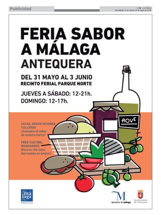 27 ç La Crónica
Del sábado 12 al viernes 18 de mayo de 2018Publicidad
 