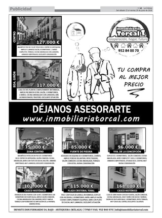 15 ç La Crónica
Del sábado 23 al viernes 29 de junio de 2018Publicidad
 