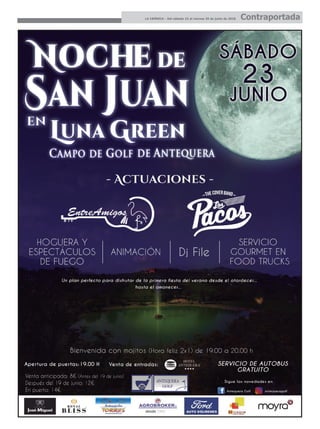 LA CRÓNICA - Del sábado 23 al viernes 29 de junio de 2018 Contraportada
 