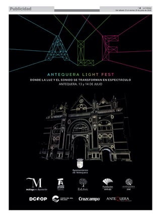 7 ç La Crónica
Del sábado 23 al viernes 29 de junio de 2018Publicidad
 