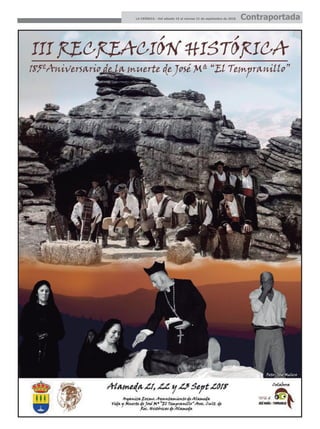 LA CRÓNICA - Del sábado 15 al viernes 21 de septiembre de 2018 Contraportada
 