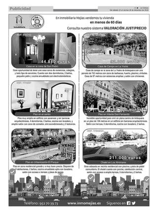 15 ç La Crónica
Del sábado 22 al viernes 28 de diciembre de 2018Publicidad
 