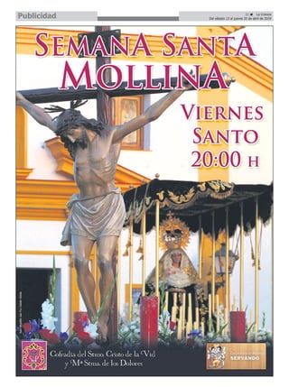 31 ç La Crónica
Del sábado 13 al jueves 25 de abril de 2019Publicidad
 