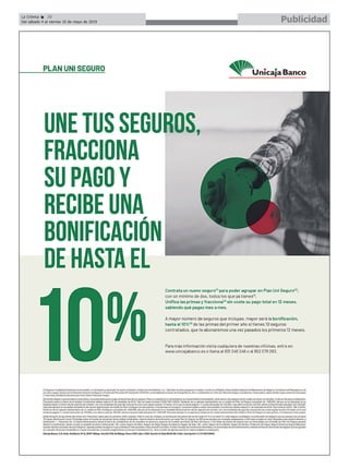 PublicidadLa Crónica 20
Del sábado 4 al viernes 10 de mayo de 2019
ç
 