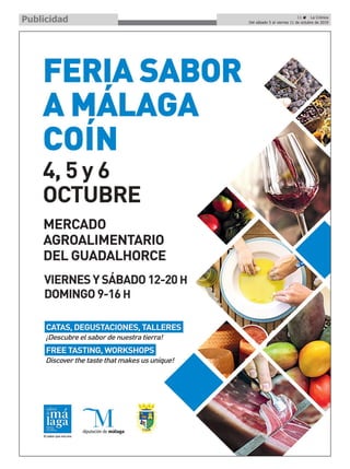 11 ç La Crónica
Del sábado 5 al viernes 11 de octubre de 2019Publicidad
 