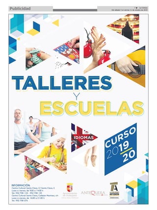 7 ç La Crónica
Del sábado 5 al viernes 11 de octubre de 2019Publicidad
 