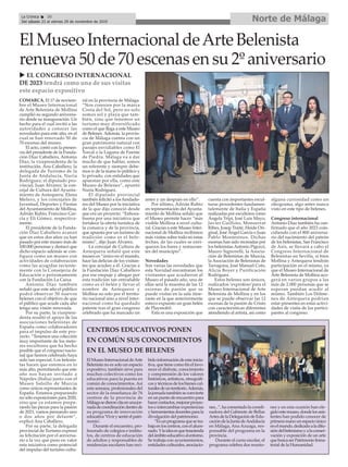 COMARCA. El 17 de noviem-
bre el Museo Internacional
de Arte Belenista de Mollina
cumplió su segundo aniversa-
rio desde su inauguración. Un
hecho para el cual invitó a las
autoridades a conocer las
novedades para este año, en el
cual se han renovado 50 de
70 escenas del museo.
El acto, contó con la presen-
cia del presidente de la Funda-
ción Díaz Caballero, Antonio
Díaz; la vicepresidenta de la
institución, Ana Caballero, la
delegada de Turismo de la
Junta de Andalucía, Nuria
Rodríguez; el diputado pro-
vincial, Juan Álvarez; la con-
cejal de Cultura del Ayunta-
miento de Antequera, Elena
Melero, y los concejales de
Juventud, Deportes y Fiestas
del Ayuntamiento de Mollina,
Adrián Rubio, Francisco Gar-
cía y Eli Gómez, respectiva-
mente.
El presidente de la Funda-
ción Díaz Caballero avanzó
que en estos dos años ya han
pasado por este museo más de
100.000 personas y destacó que
dicho espacio además se con-
figura como un museo con
actividades de colaboración
como las acogidas reciente-
mente con la Consejería de
Educación o próximamente
con la Fundación La Caixa.
Antonio Díaz también
señaló que este año el público
podrá observar 50 nuevos
belenes con el objetivo de que
el público que acude cada año
tenga una visión renovada.
Por su parte, la vicepresi-
denta resaltó el apoyo de las
asociaciones belenistas de
España como colaboradores
para el impulso de este pro-
yecto. “Tenemos una colección
muy importante de los mejo-
res escultores que ha hecho
posible que el congreso nacio-
nal que hemos celebrado haya
sido tan especial. Los belenis-
tas hacen que estemos en lo
más alto, permitiendo que este
año nos hayan invitado a
Nápoles (Italia) junto con el
Museo Salsillo de Murcia
como únicos representantes de
España. Estamos preparando
no sólo exposiciones para 2020,
sino que ya estamos prepa-
rando las piezas para la pasión
de 2021, vamos pensando uno
o dos años por delante”,
explicó Ana Caballero.
Por su parte, la delegada
provincial de Turismo expresó
su felicitación por el aniversa-
rio a la vez que puso en valor
esta iniciativa como potencial
del impulso del turismo cultu-
ral en la provincia de Málaga.
“Nos conocen por la marca
Costa del Sol, pero no solo
somos sol y playa que tam-
bién, sino que tenemos un
turismo muy diversificado
como el que llega a este Museo
de Belenes. Además, la provin-
cia de Málaga cuenta con un
gran patrimonio natural con
parajes envidiables como El
Torcal o la Laguna de Fuente
de Piedra. Málaga va a dar
mucho de que hablar, somos
un referente y siempre debe-
mos ir de la mano lo público y
lo privado, con entidades que
apuestan por ella, como este
Museo de Belenes”, apuntó
Nuria Rodríguez.
El diputado provincial
también felicitó a los fundado-
res del Museo por la iniciativa
de la que dijo conoció desde
que era un proyecto. “Enhora-
buena por una iniciativa que
fortalece la oferta turística de
la comarca y de la provincia,
que apuesta por un turismo de
tradición como es el bele-
nismo”, dijo Juan Álvarez.
La concejal de Cultura de
Antequera señaló que este
museo es “único en el mundo,
hace las delicias de los visitan-
tes que acuden a él. Gracias a
la Fundación Díaz Caballero
por ese empuje y abogar por
esta tradición tan entrañable
como es el belén y llevar el
nombre de Antequera y
Mollina no solo por el territo-
rio nacional sino a nivel inter-
nacional como ha quedado
patente tras el gran congreso
celebrado que ha marcado un
antes y un después en ello”.
Por último, Adrián Rubio
en representación del Ayunta-
miento de Mollina señaló que
el Museo permite hacer “más
visible Mollina a nivel cultu-
ral. Gracias a este Museo Inter-
nacional de Mollina recibimos
más visitas sobre todo en estas
fechas, de las cuales se enri-
quecen los bares y restauran-
tes del municipio”.
Novedades
Son varias las novedades que
esta Navidad encontraran los
visitantes que acudieron al
Museo el pasado año, una de
ellas será la muestra de las 12
escenas de pasión que se
puede visitar en la sala itine-
rante en la que anteriormente
estuvo expuesto un gran belén
de Playmobil.
Esta es una exposición que
cuenta con importantes escul-
turas procedentes fundamen-
talemente de Italia y España
realizadas por escultores como
Ángela Tripi, José Luis Mayo,
Javier Guilloto, Monserrat
Ribes, Josep Traité, Heide Ori-
ginal, José Ángel García o Juan
Pablo Montesinos. Dichas
escenas han sido recreadas por
los belenistas Antonio Pigozzi,
Mauro Signorelli, la Asocia-
ción de Belenistas de Murcia,
la Asociación de Belenistas de
Tarragona, José Manuel Coto,
Alicia Boyer y Purificación
Rodríguez.
Estos belenes son únicos,
realizados ‘exprofeso’para el
Museo Internacional de Arte
Belenista de Mollina y en los
que se puede observar las 12
escenas de la pasión de Cristo
con características diferentes
atendiendo al artista, así como
alguna curiosidad como un
oleograma, algo antes nunca
visto en este tipo de belenes.
Congreso internacional
Antonio Díaz también ha con-
firmado que el año 2023 coin-
cidiendo con el 800 aniversa-
rio del nacimiento del patrón
de los belenistas, San Francisco
de Asís, se llevará a cabo el
Congreso Internacional de
Belenistas en Sevilla, si bien
Mollina y Antequera tendrán
participación en el mismo, ya
que el Museo Internacional de
Arte Belenista de Mollina aco-
gerá en varios grupos a las
más de 2.000 personas que se
esperan puedan acudir al
mismo. También Los Dólme-
nes de Antequera podrían
estar presentes en estas activi-
dades de visita de los partici-
pantes al congreso.
CENTROS EDUCATIVOS PONEN
EN COMÚN SUS CONOCIMIENTOS
EN EL MUSEO DE BELENES
Norte de MálagaLa Crónica 30
Del sábado 23 al viernes 29 de noviembre de 2019
çEl Museo Internacional deArte Belenista
renueva 50 de 70 escenas en su 2º aniversario
u EL CONGRESO INTERNACIONAL
DE 2023 tendrá como una de sus visitas
este espacio expositivo
ElMuseoInternacionaldeArte
Belenista no es solo un espacio
expositivo, también sirve para
muchos colectivos como los
educativos para la puesta en
común de conocimientos. Así
esta semana, profesionales del
sector de la enseñanza de 76
centros de la provincia de
Málagasedieroncitaenunajor-
nadadecoordinacióndentrode
su programa de innovación
educativa'Vivirysentirelpatri-
monio'.
Durante el encuentro, pro-
fesorado de colegios e institu-
tos, de centros de educación
de adultos y responsables de
residencias escolares han reci-
bidoinformacióndeestainicia-
tiva,quetienecomofinelfavo-
recer el disfrute, conocimiento
y comprensión de los valores
históricos, artísticos, etnográfi-
cos y técnicos de los bienes cul-
turalesdeunterritorio.Además,
lajornadatambiénseconvierte
enunpuntodeencuentropara
hacercontactos,mejorarproyec-
tos e intercambiar experiencias
yherramientasdocentesparala
divulgación del patrimonio.
“Esunprogramaquesetra-
bajaenloscentros,conelalum-
nado.Ylaideaesquetrascienda
delámbitoeducativoalentorno.
Se trabaja con ayuntamientos,
entidadesculturales,asociacio-
nes...”,hacomentadolacoordi-
nadora del Gabinete de Bellas
ArtesdelaDelegacióndeEdu-
cacióndelaJuntadeAndalucía
en Málaga, Ana Azuaga, res-
ponsable del programa en la
provincia.
Durante el curso escolar, el
programa celebra dos reunio-
nes y en esta ocasión han ele-
gidoestemuseo,dondelosasis-
tentes han podido conocer de
primeramanounespacioúnico
enelmundo,dedicadoaladifu-
sióndelbelenismoyalaconser-
vación y exposición de un arte
quebuscaserPatrimonioInma-
terial de la Humanidad.
 