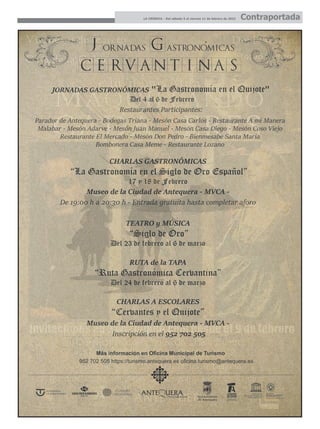 LA CRÓNICA - Del sábado 5 al viernes 11 de febrero de 2022 Contraportada
 