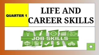 QUARTER 1
LIFE AND
CAREER SKILLS
 