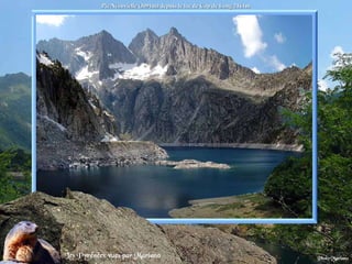 Pic Néouvielle (3091m) depuis le lac de Cap de Long 2161m . 