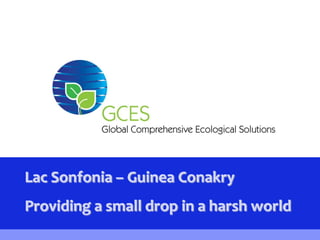 Lac Sonfonia – Guinea Conakry Providing a small drop in a harsh world 