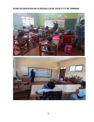 72
CHARLAS EDUCATIVA EN LA ESCUELA 24 DE JULIO 2°Y 3° DE PRIMARIA
 