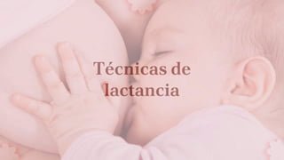Técnicas de
lactancia
 