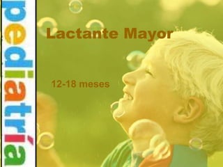 Lactante Mayor,[object Object],12-18 meses,[object Object]
