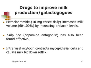 Lactation and its management