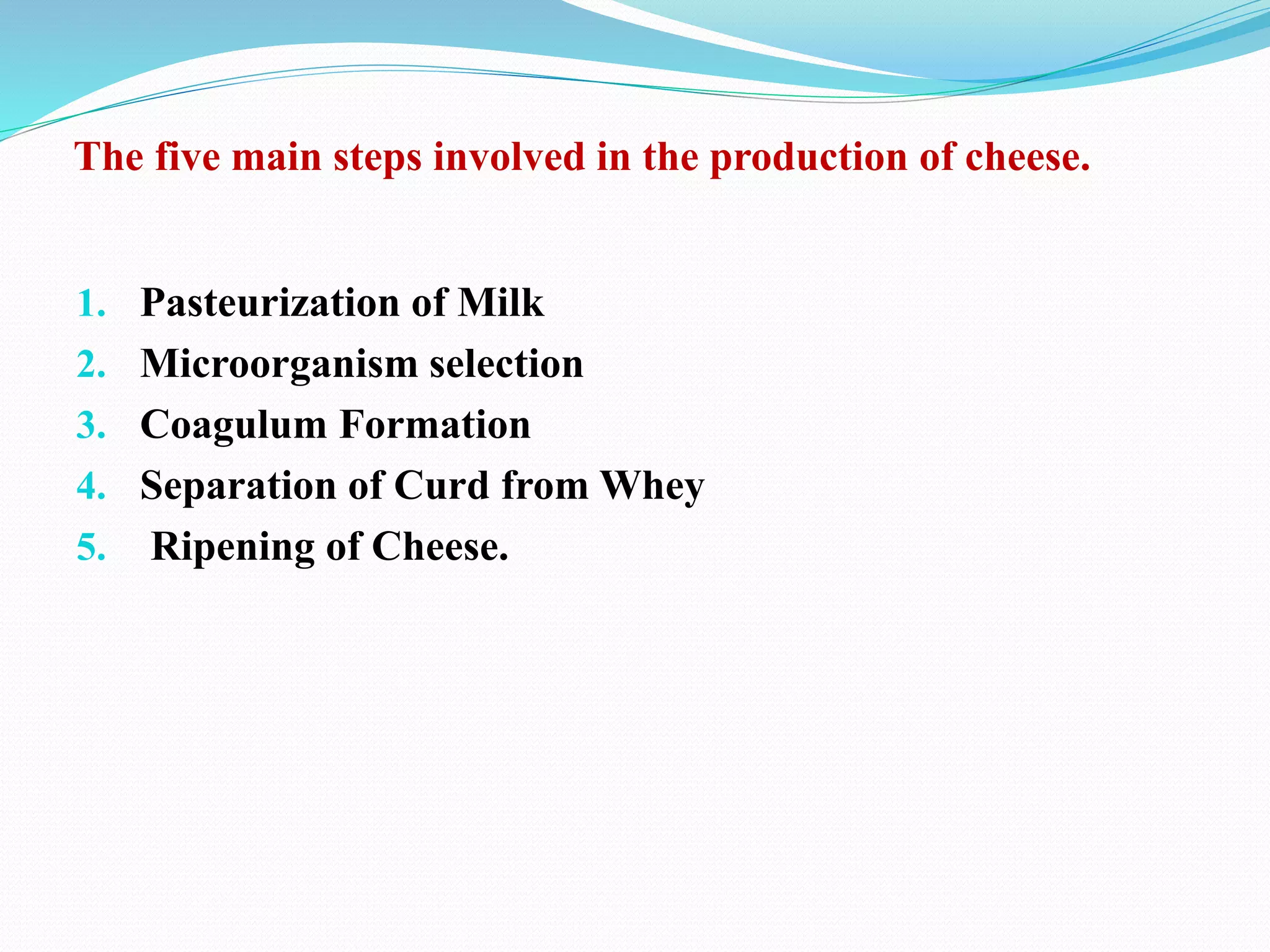 Lactic acid, cheese, glutamic production