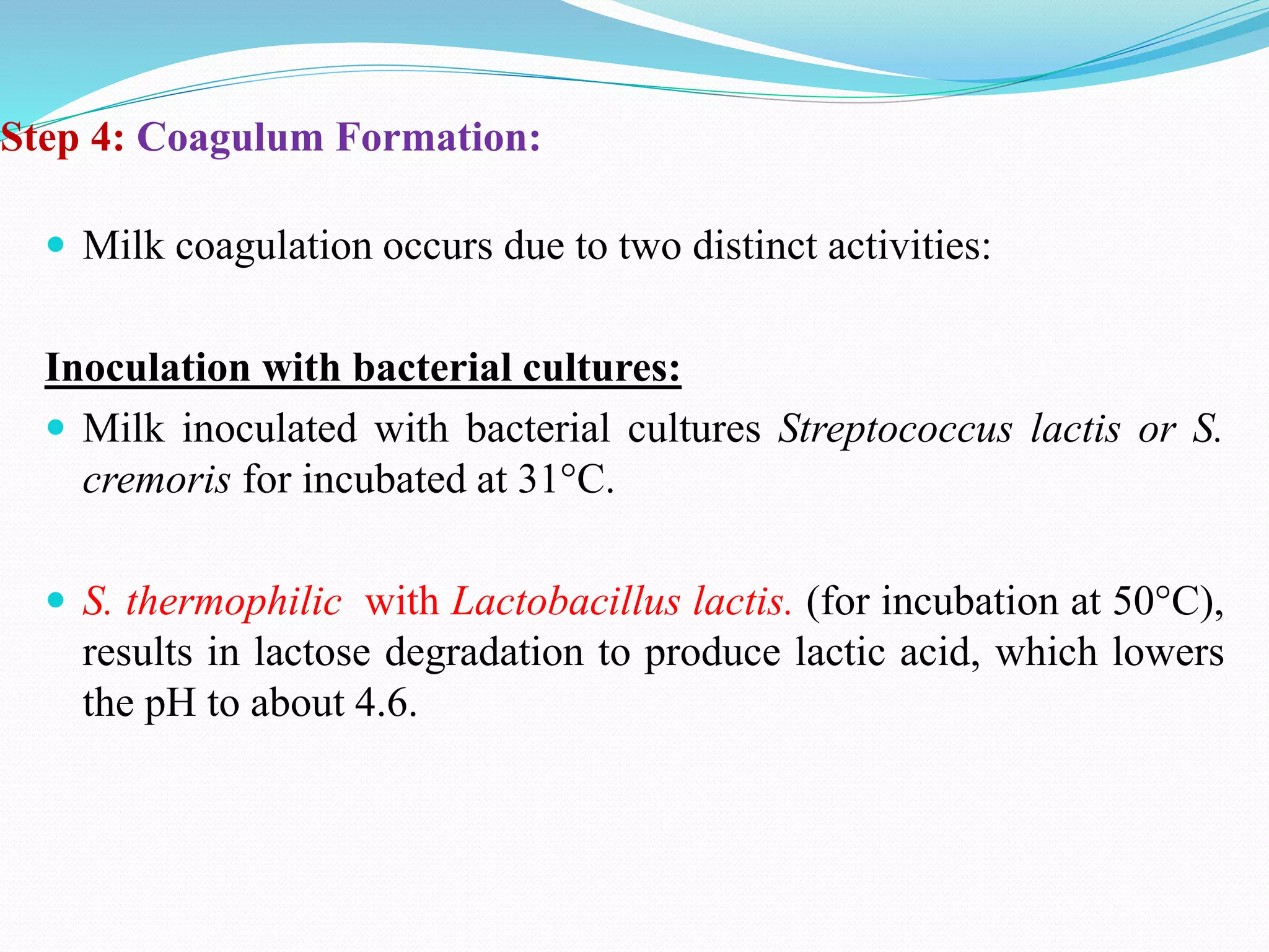 Lactic acid, cheese, glutamic production