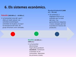 6. Els sistemes econòmics. 