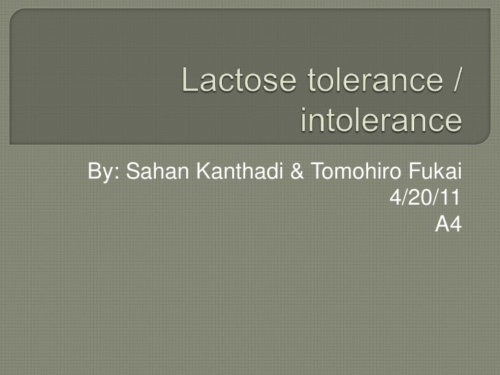 Lactose tolerance
