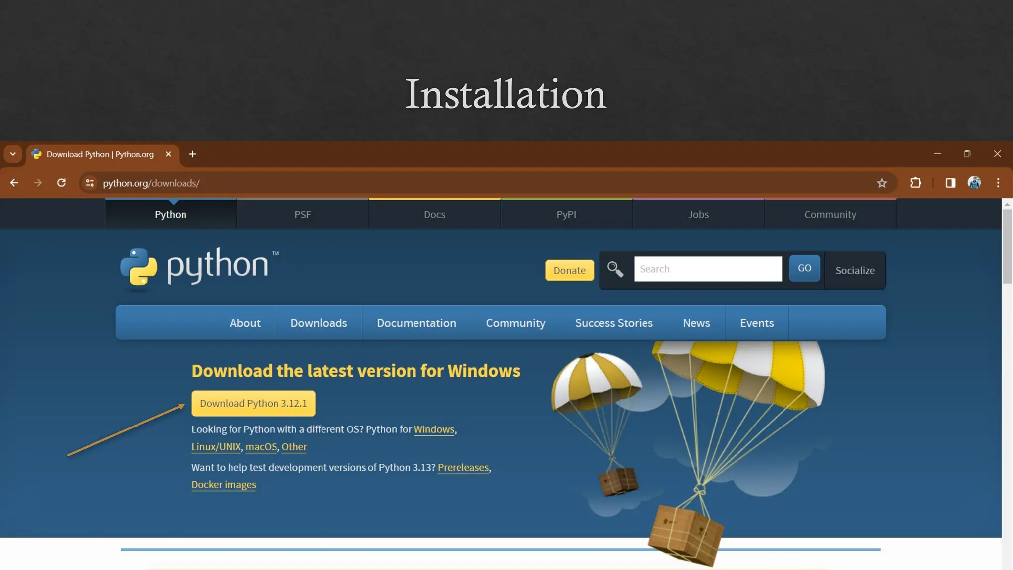 Installation
 