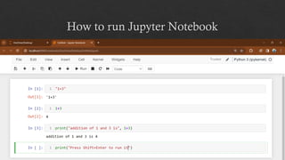 How to run Jupyter Notebook
 