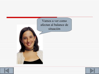 Vamos a ver como
afectan al balance de
      situación
 