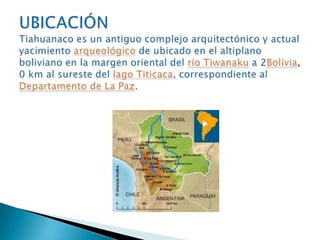 La cultura tiahuanaco