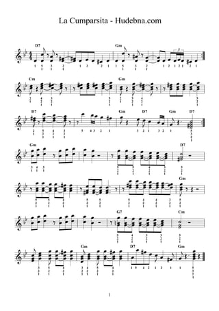 La cumparsita - accordion and piano sheet