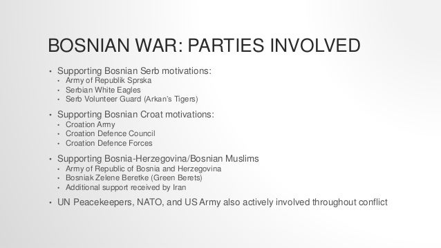 an analysis of the united states involvement in the bosnia situation Which statement best describes the international situation the united states had no involvement president bill clinton's decision to send troops to bosnia. an analysis of the united states involvement in the bosnia situation Which statement best describes the international situation the united states had no involvement president bill clinton's decision to send troops to bosnia.