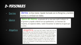 2- Personajes 
- Dorina 
- Quico 
- Angelica 
 