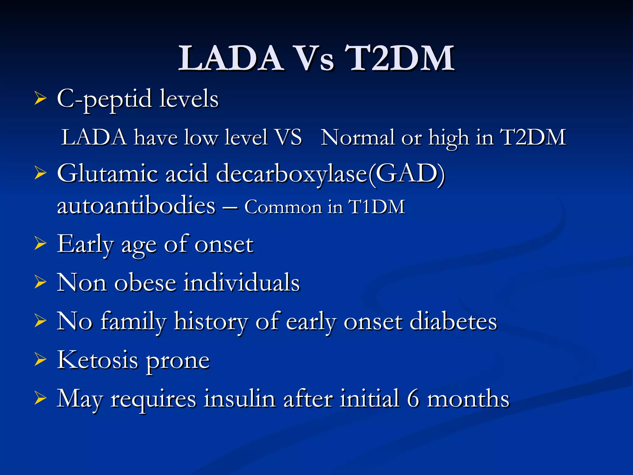 LADA & MODY DIABETES | PPT