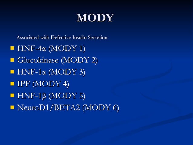 LADA & MODY DIABETES