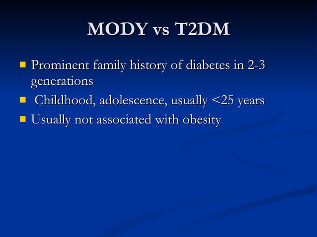 LADA & MODY DIABETES