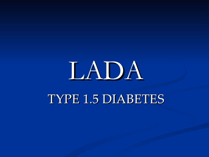 Lada mody diabetes