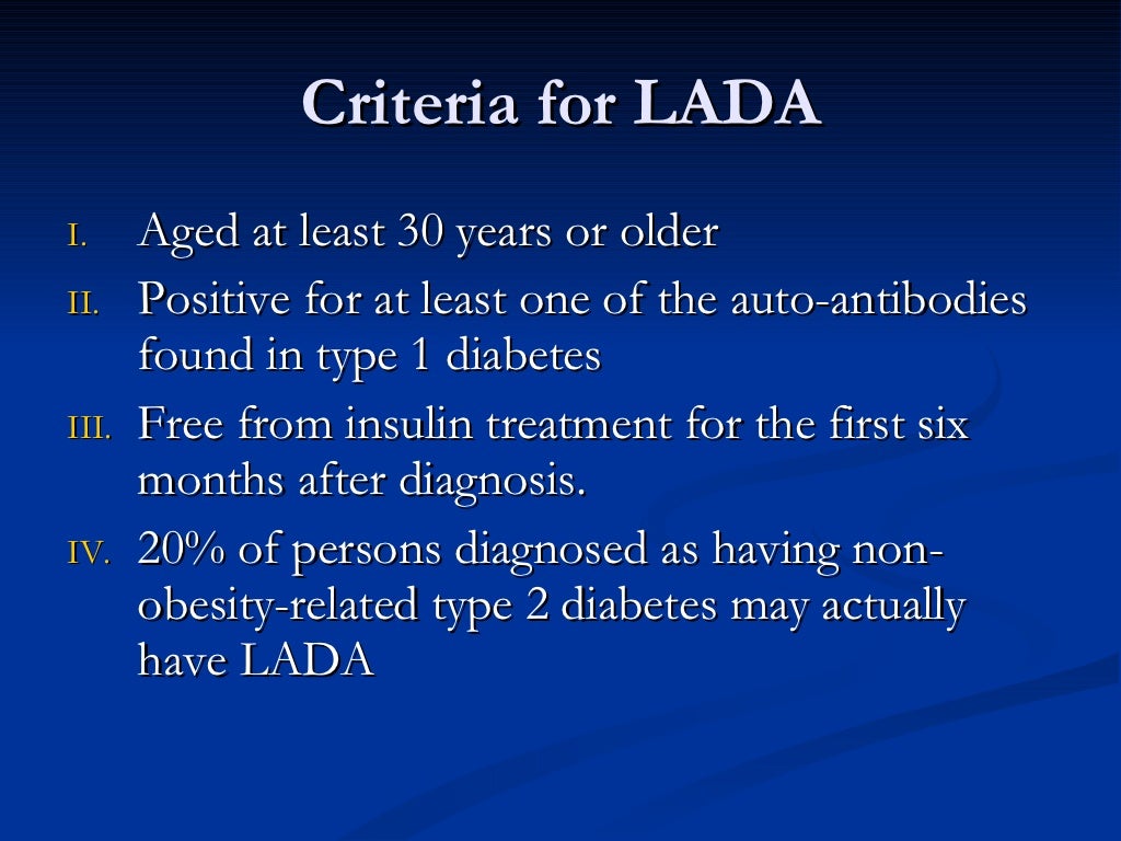 LADA & MODY DIABETES