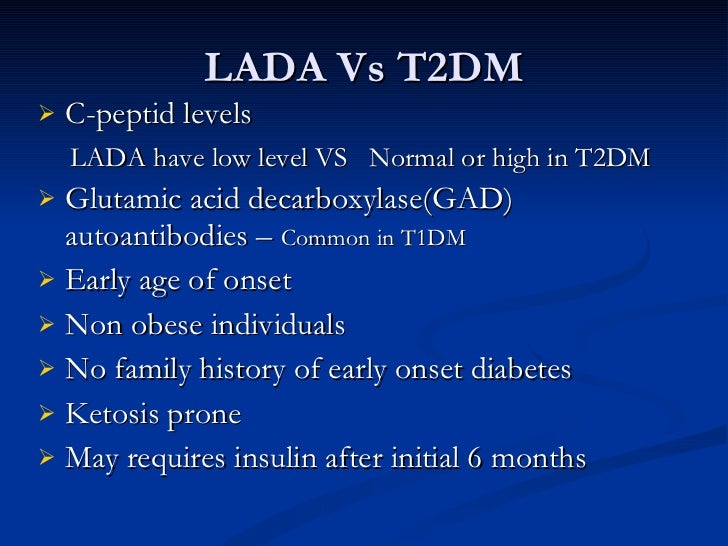 LADA & MODY DIABETES LADA & MODY DIABETES
