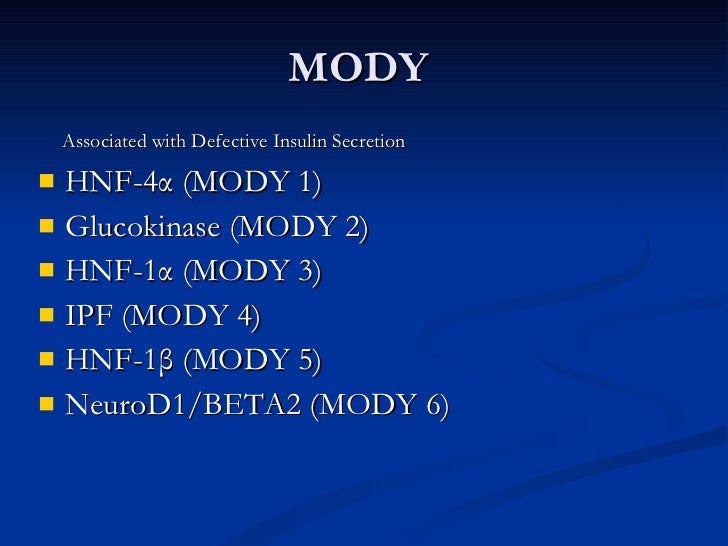 LADA & MODY DIABETES LADA & MODY DIABETES
