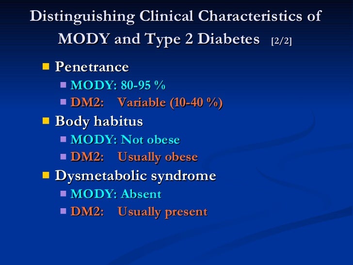 LADA & MODY DIABETES LADA & MODY DIABETES