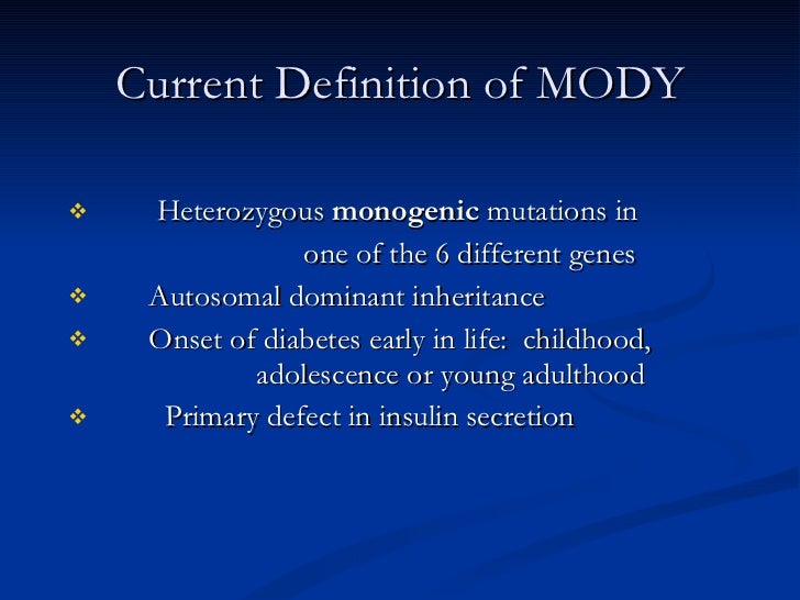 LADA & MODY DIABETES LADA & MODY DIABETES