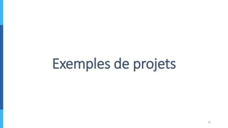 Exemples de projets
26
 