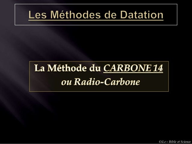 datation des méthodes fossiles