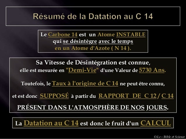 Analyse de la vitesse de datation