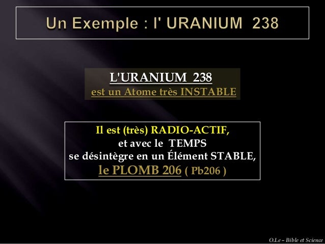 uranium 238 datant roches Mens santé datant après le divorce