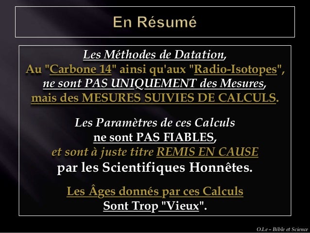 Méthodes de datation dans la science